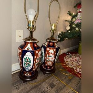 Vintage Style Multicolor Ceramic Table Lamps